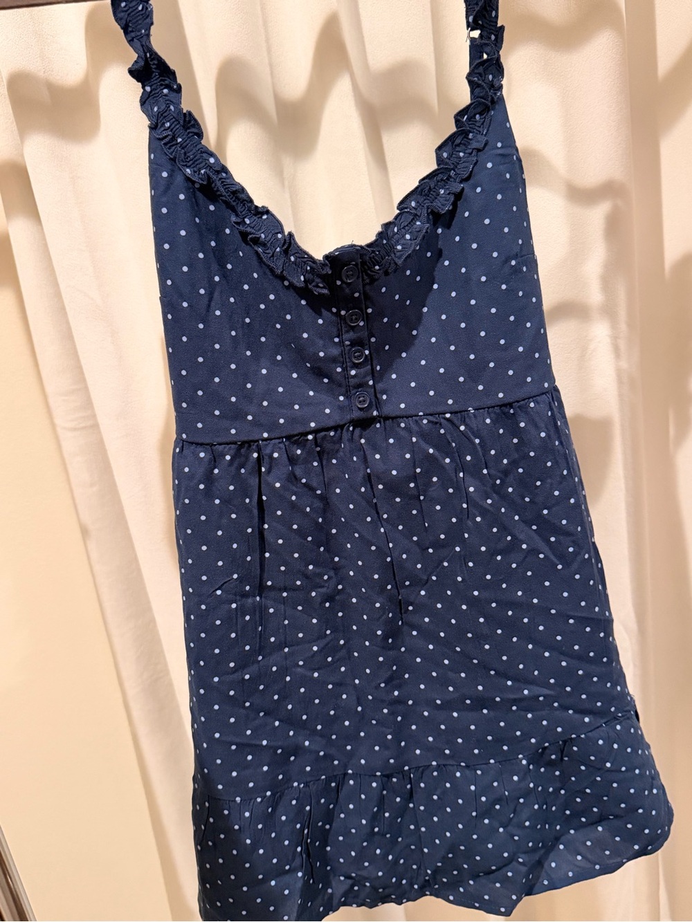 Hollister Navy Polka Dot Girls Bottoms